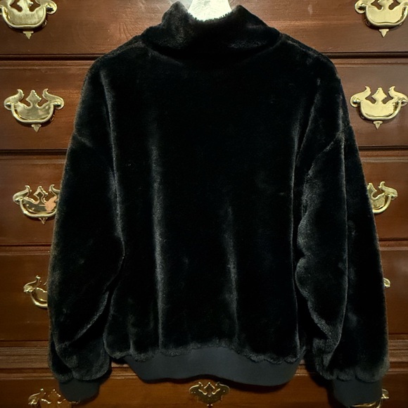 UGG LAKEN SHERPA JACKET WOMEN BLACK Size Small - Picture 6 of 11